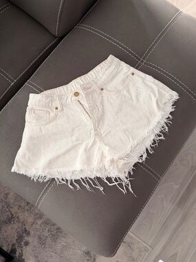White H&M shorts